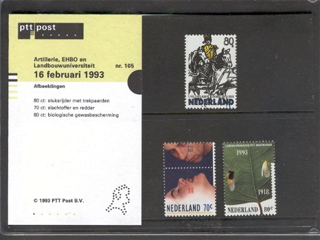 123 - Nederland postzegelmapje nvphnr. M105 postfris - 0