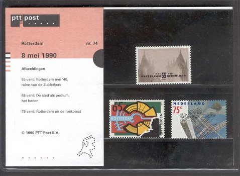 88 - Nederland postzegelmapje nvphnr. M74 postfris - 0