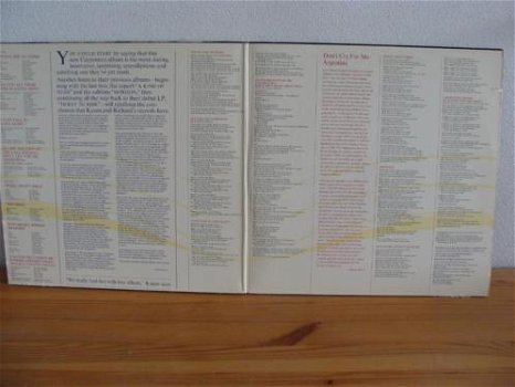 THE CARPENTERS - Passage uit 1977 Hoes beschadigd aan achterzijde Label : A&M Records - 1