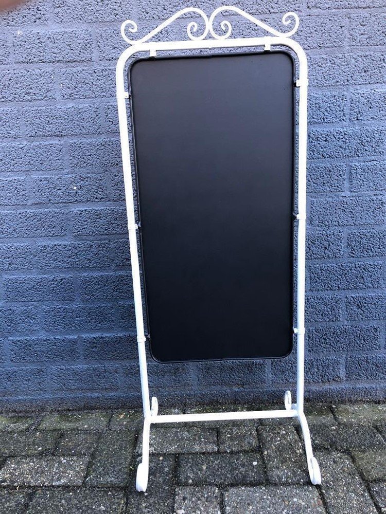 Advertentie-reclame bord metaal met schoolbord vlakken - Afbeelding 2