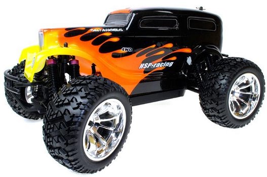 Radiografische monster truck HOTROD 1:10 nieuw - 0