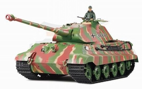 KINGTIGER RC tank met porsche koepel 1/16 rook en geluid - 1