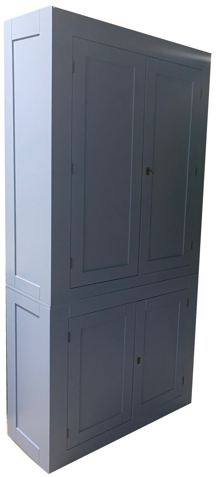 Oud blauwe dichte kast Woerden 105cm - nr. 1