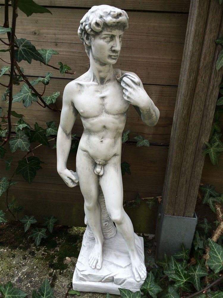 Beeld vol steen van de bijbelse figuur David - Afbeelding 5