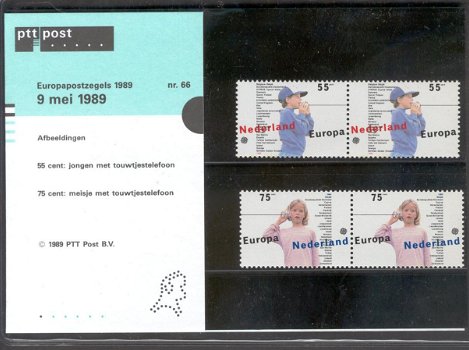 80 - Nederland postzegelmapje nvphnr. M66 postfris - 0