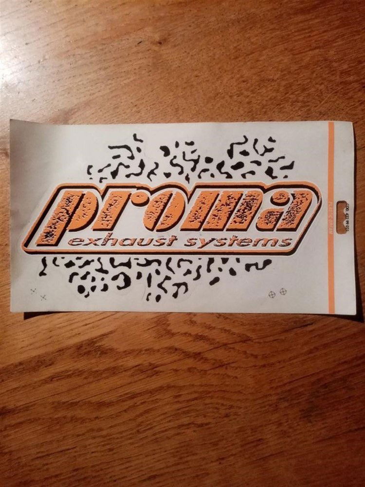 Sticker PROMA oranje NIEUW ORIGINEEL - Afbeelding 2