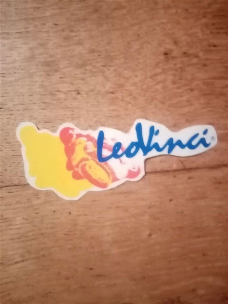 Sticker Leovinci geel NIEUW ORIGINEEL - Afbeelding 2