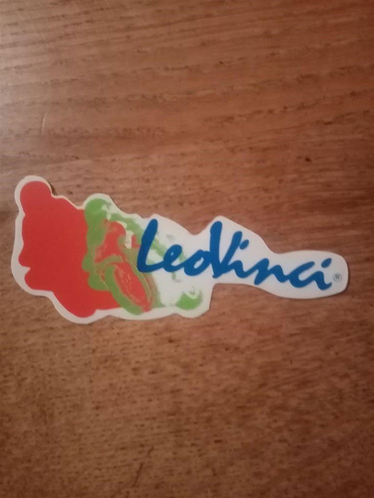 Sticker Leovinci rood NIEUW ORIGINEEL - Afbeelding 2
