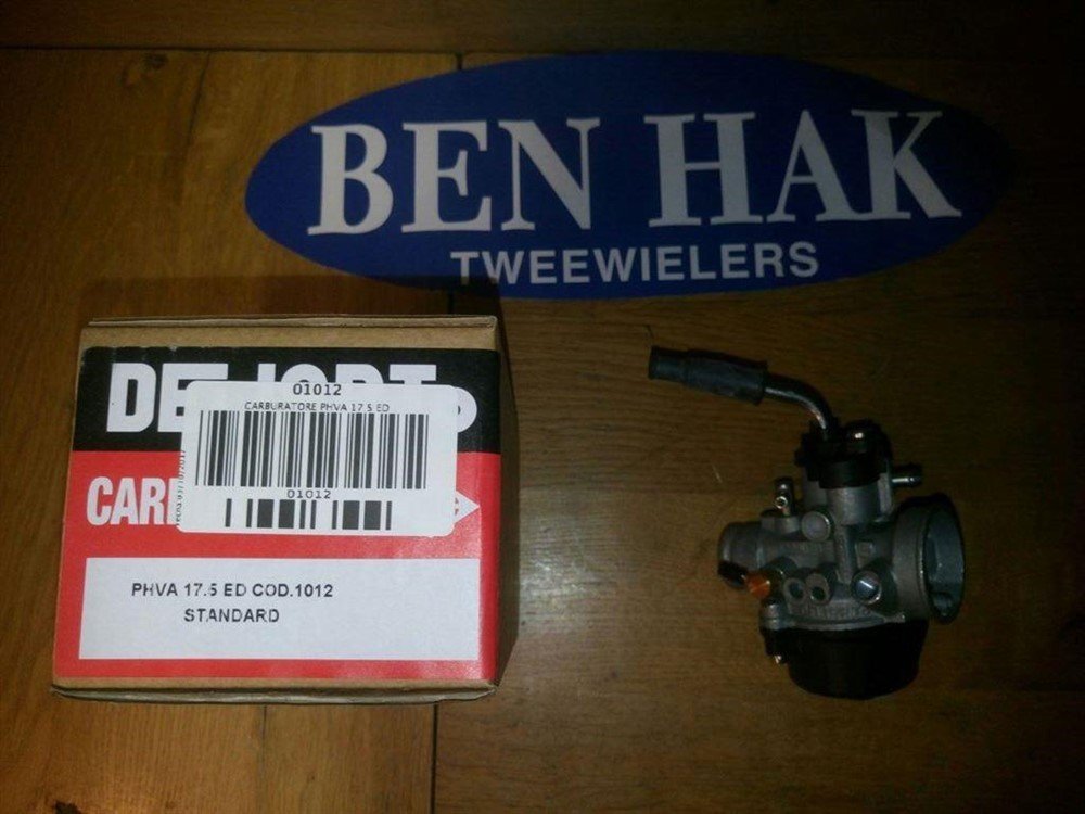 Carburateur Dellorto 17.5 ED COD.1012 Piaggio Minarelli E-Choke - Afbeelding 2