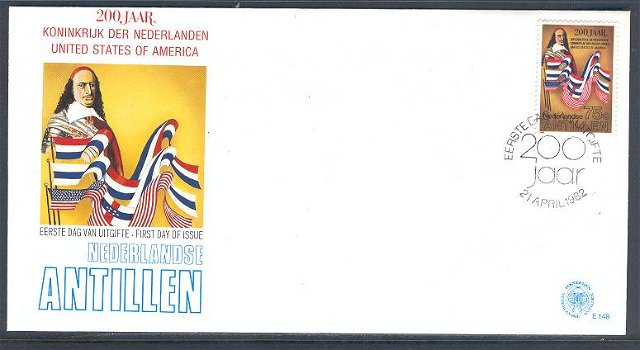 718 - Nederlandse Antillen FDC nvphnr. 148 onbeschreven - 0