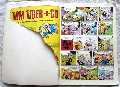 Strip Boek, TOM TIGER+CO, Tom Tiger Zet Er Vaart Achter!, Nummer: 1, Dendros, 1981. - 1