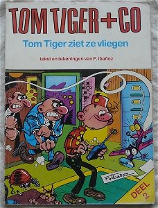 Strip Boek, TOM TIGER+CO, Tom Tiger Ziet Ze Vliegen, Nummer: 2, Dendros, 1982. 