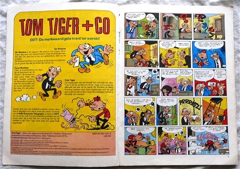 Strip Boek, TOM TIGER+CO, Tom Tiger Ziet Ze Vliegen, Nummer: 2, Dendros, 1982. - 1