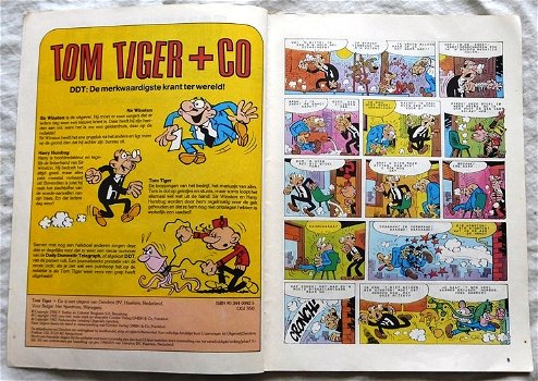 Strip Boek, TOM TIGER+CO, Een Frisse Wind Door De Redaktie!, Nummer: 5, Dendros, 1982. - 1