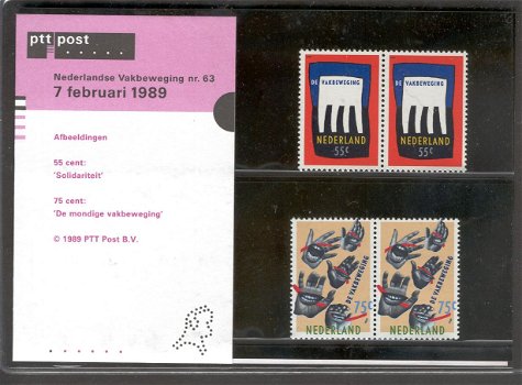 76 - Nederland postzegelmapje nvphnr. M63 postfris - 0
