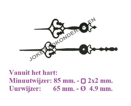 = Wijzers = gewicht regulateur =44217 - 1