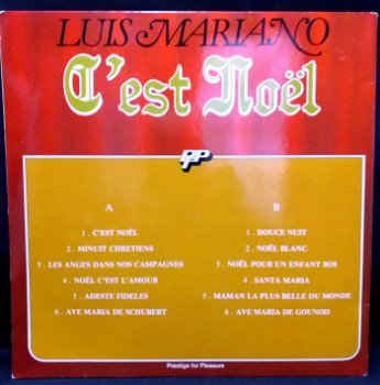 kerst LP van Luis Marciano,jr.'60, B(p),4M034-14689,z.g.a.n. - 1