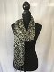Tijgerprint sjaal met grijs/bruin/zwart - 1 - Thumbnail