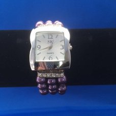 Armband horloge paars