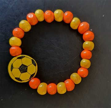 Houten armband voetbal - 3