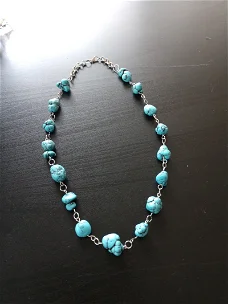 Ketting natuursteen Turquoise