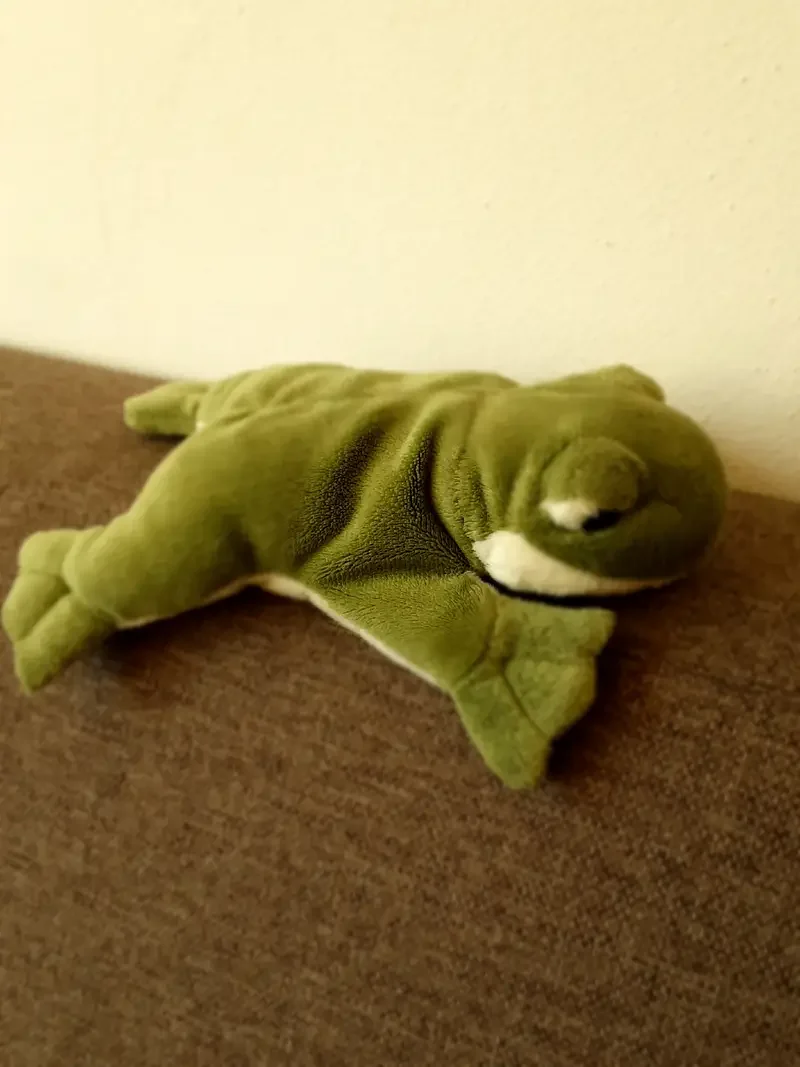 1600 kikker PIA Soft Toys liggend - nr. 1