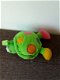 1600 Schildpad knuffel met gekleurde pootjes en rammel - 1 - Thumbnail