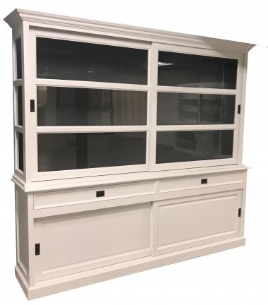 Buffetkast Montfoort wit - grijs 240 x 50/40 x 220cm - nr. 1