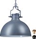 Hanglamp industriële stijl groot - shabby look - plafondlamp metaal grijs - 0 - Thumbnail