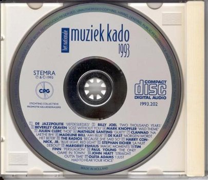 Verzamelcd - Het nationale muziek kado 1993 - 2