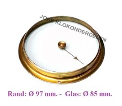 = Barometerrand vlak geslepen glas =44236