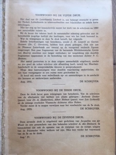 Letterkundig leesboek - E.F. van de Bilt - Afbeelding 3