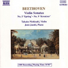 Takako Nishizaki  -  Beethoven , Jenö Jandó – Violin Sonatas No. 5 'Spring' • No. 9 'Kreutzer'  