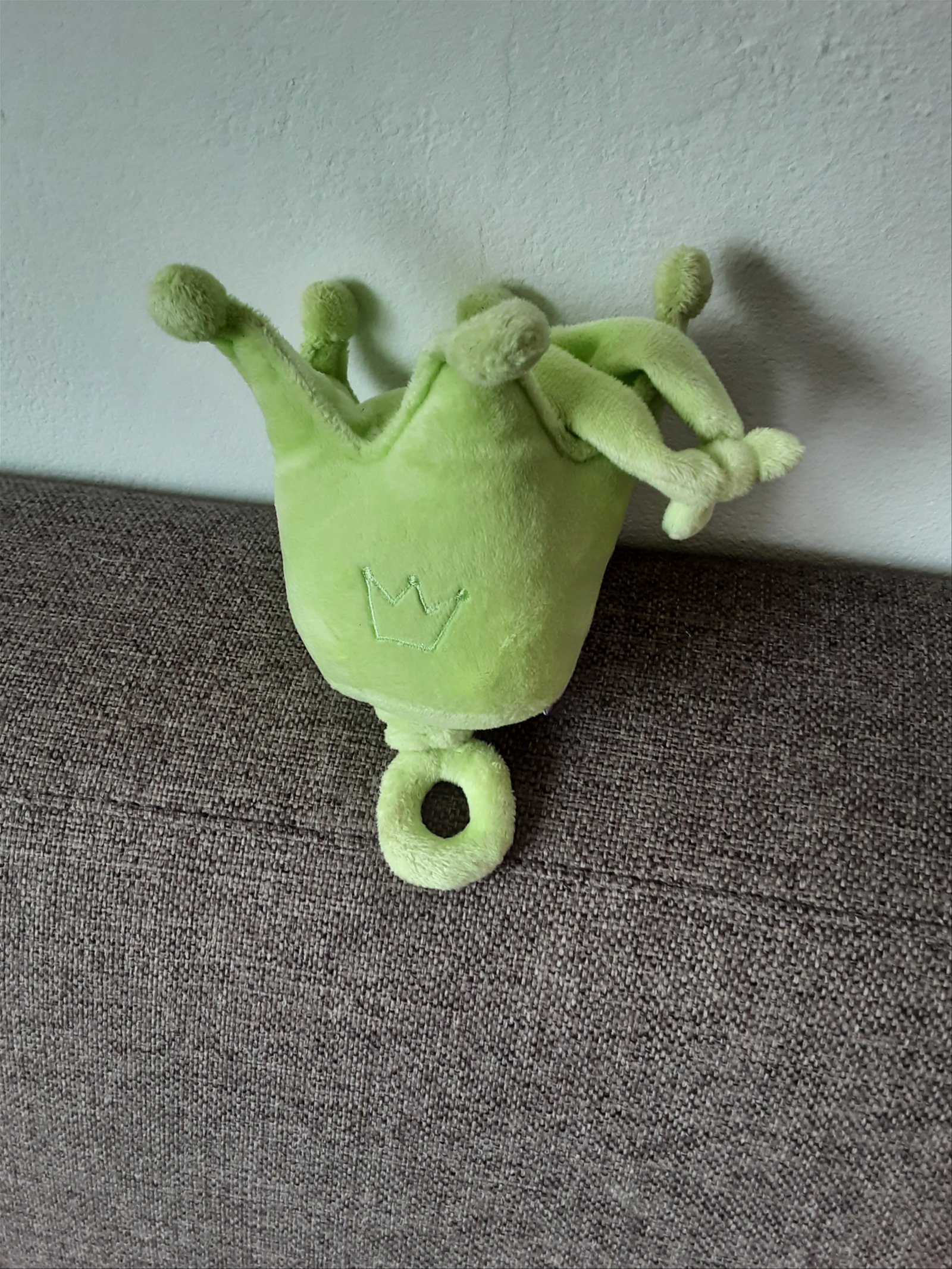 Kroontje muziekknuffel Prenatal speeldoosje lime groen - nr. 1