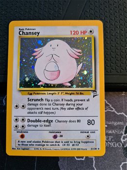 Chansey 3/130 Holo Base Set 2 nm - 0