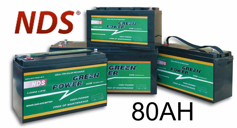 NDS GP 80 Service Accu AGM 12V 80Ah - nr. 1