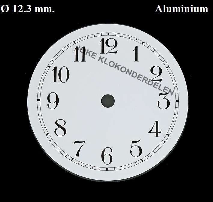 = Wijzerplaat = 12.3 mm. =44276 - nr. 1