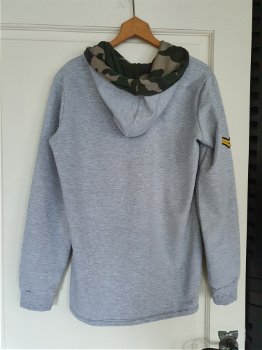 Blue Effect hoody grijs, zwart camouflage maat 176 zgan - 1