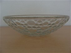 Glazen schaal diameter 19,2 cm hoog 6 cm