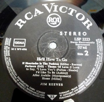 LP vanJim Reeves,1963, DLD(p),RCA Victor- LSP 2223,z.g.a.n. - 4