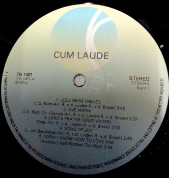 LP CUM Laude,1980,R.v.d.Linden,NL(p),K-Tel ‎– TN 148,z.g.a.n - 6