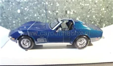 Chevrolet Corvette 1970 blauw 1:24 Maisto
