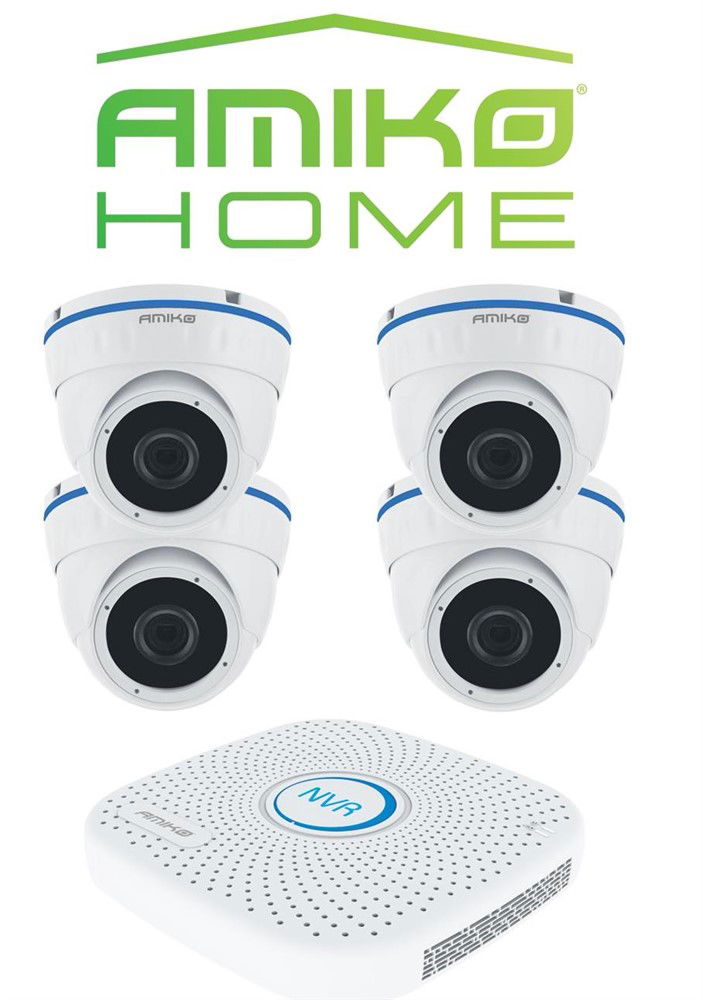AMIKO HOME IPCAM camera beveiligingsset Dome 4 - nr. 1