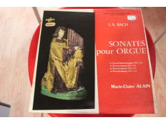2s - lp - marie-claire alain - j.s.bach - sonates pour orgue - nr. 1