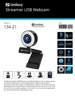 Streamer USB Webcam perfecte webcam voor streamen, gamen en gewoon online praten met vrienden