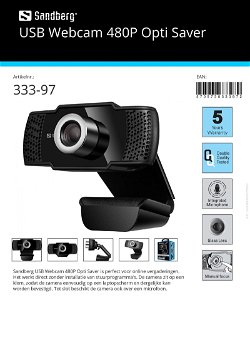 USB Webcam 480P Opti Saver perfect voor online vergaderingen