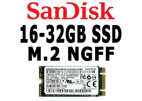 SanDisk 16GB-80GB M.2 & mSATA 6G SSDs | SATA/IDE Converters - 0