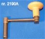 2190A - 00 = 2 mm. Messing kruksleutel. - 0 - Thumbnail
