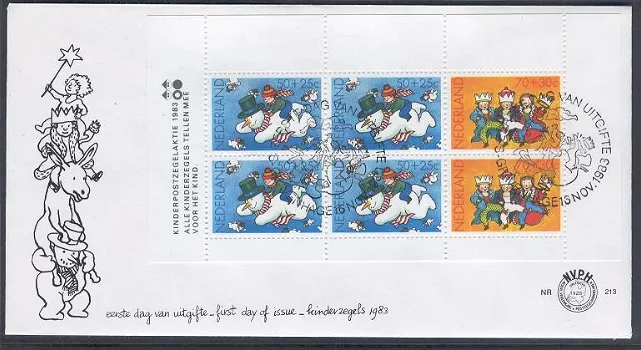 3053 - Nederland fdc nvphnr. 213a onbeschreven - 0