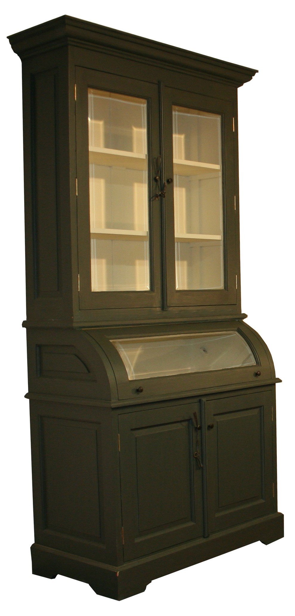 Buffetkast Bastiaan groen - wit 100 x 50/35 x 210cm - nr. 1
